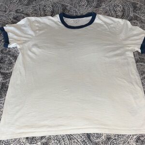 J. Crew Cream Short Sleeve Tee